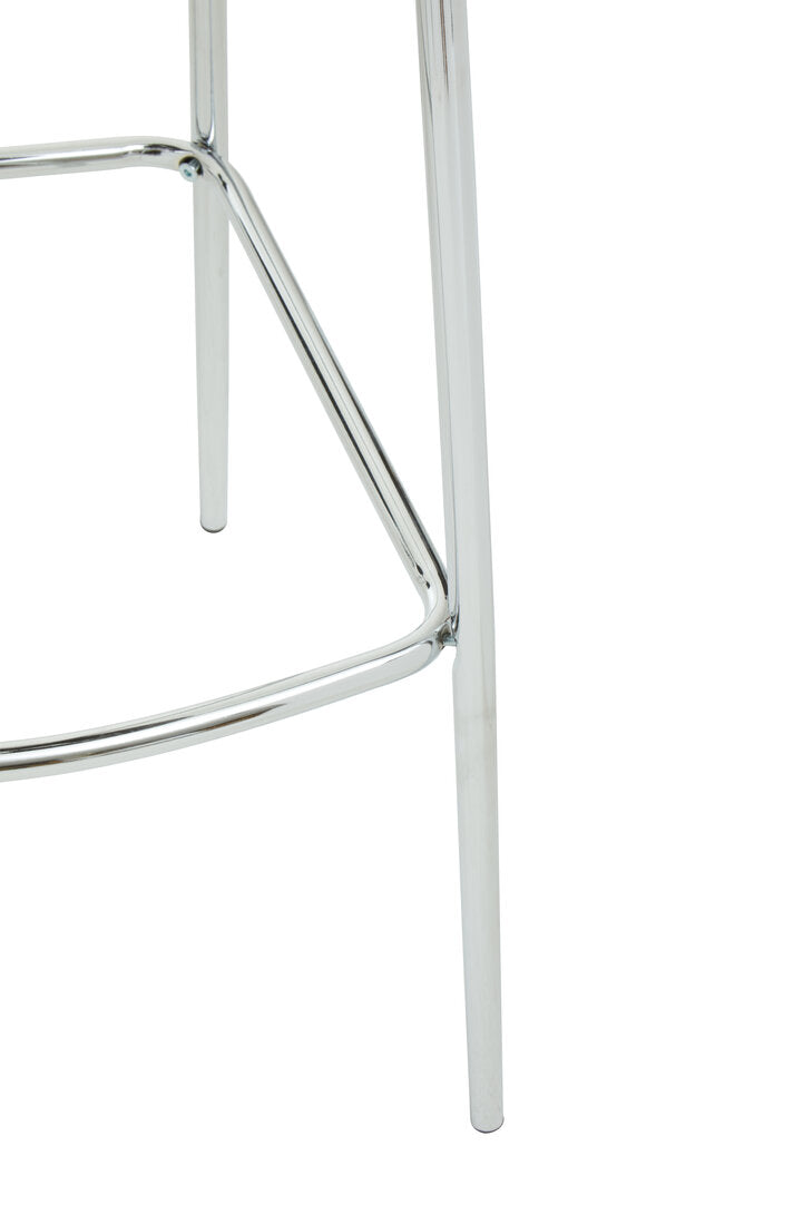 Amalfi Grey Velvet Bar Chair