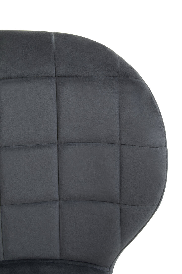 Amalfi Grey Velvet Dining Chair