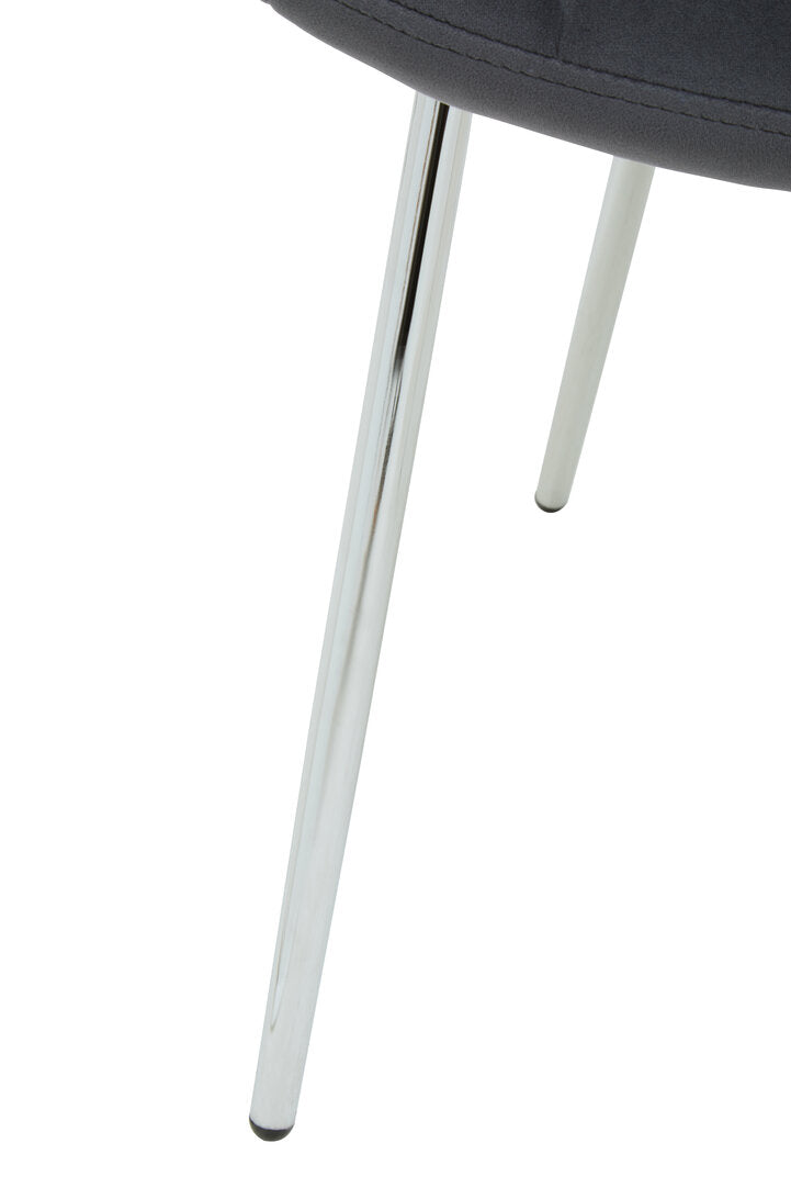 Amalfi Grey Velvet Dining Chair