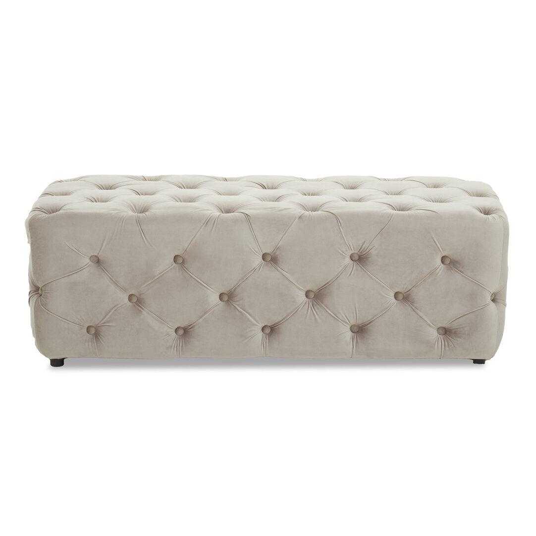 Cannes Mink Velvet Bench