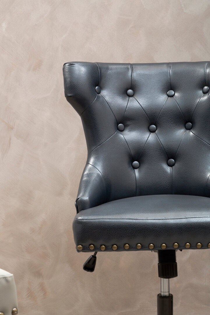 Valencia Black Leather Effect Home Office Chair