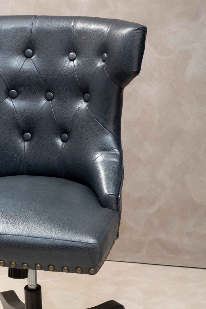 Valencia Black Leather Effect Home Office Chair