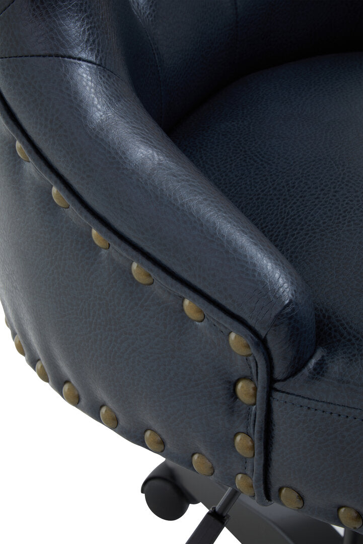 Valencia Black Leather Effect Home Office Chair