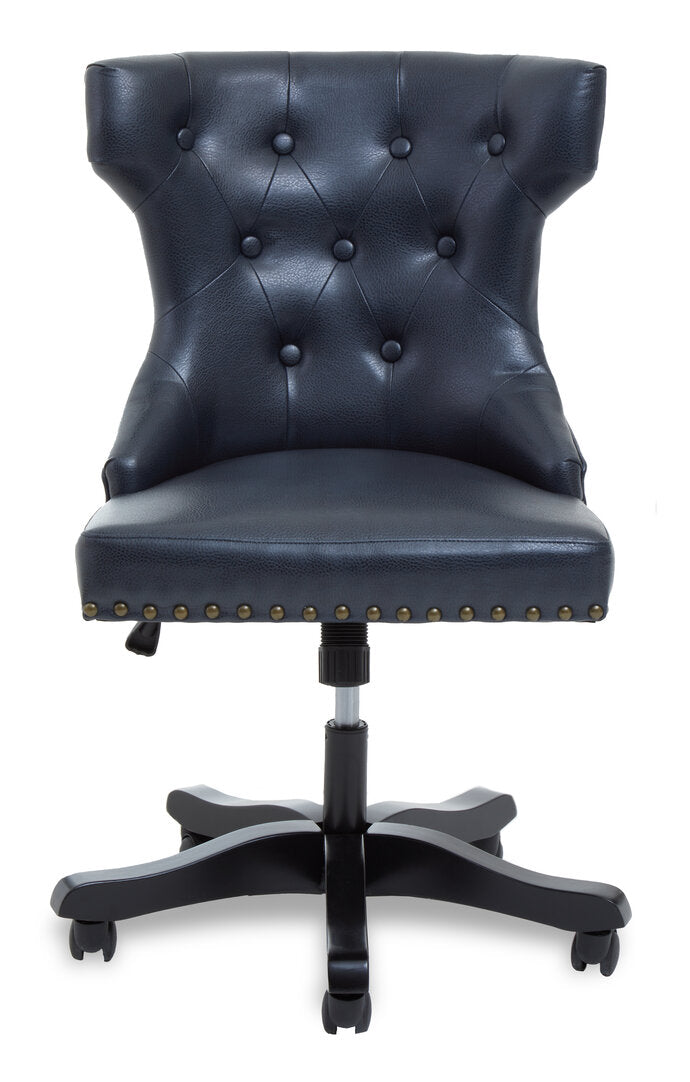 Valencia Black Leather Effect Home Office Chair