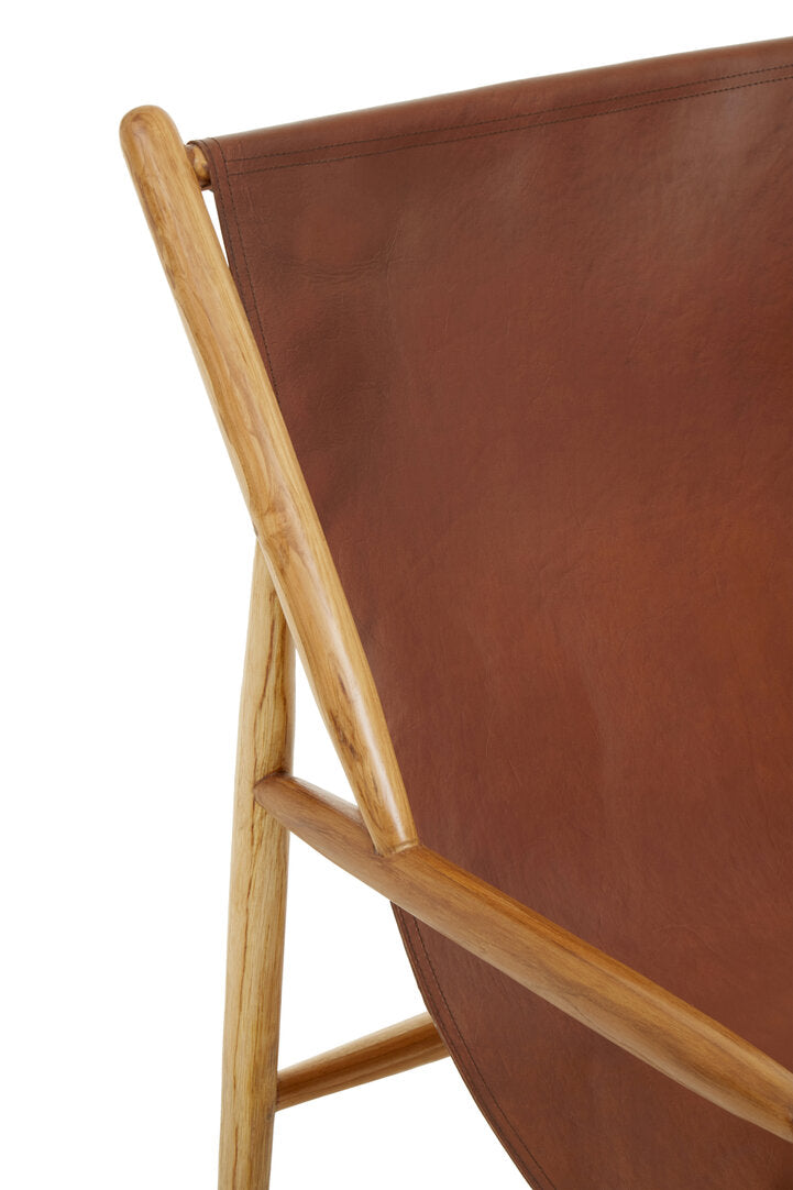 Seville Antique Dark Brown Leather Chair