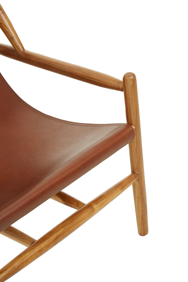 Seville Antique Dark Brown Leather Chair