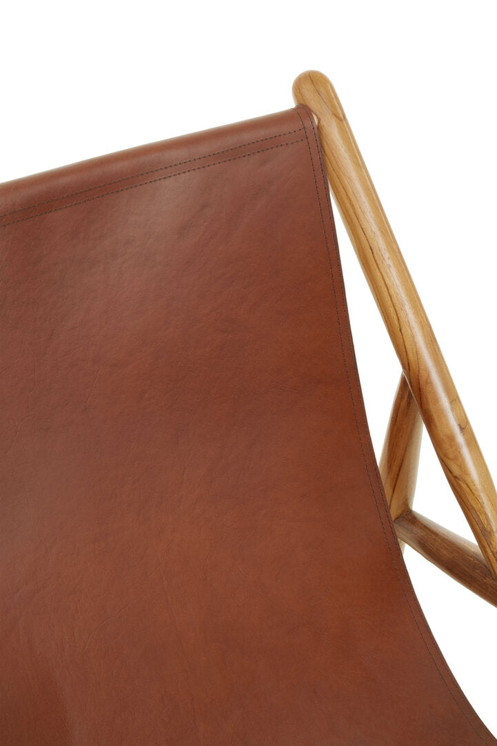 Seville Antique Dark Brown Leather Chair