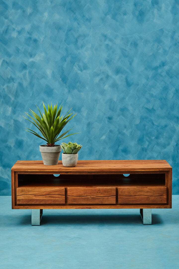 Oxford Acacia Wood Media Unit