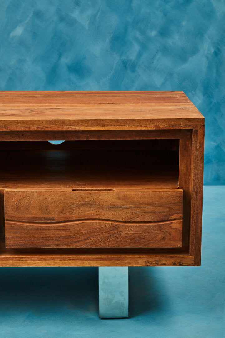 Oxford Acacia Wood Media Unit