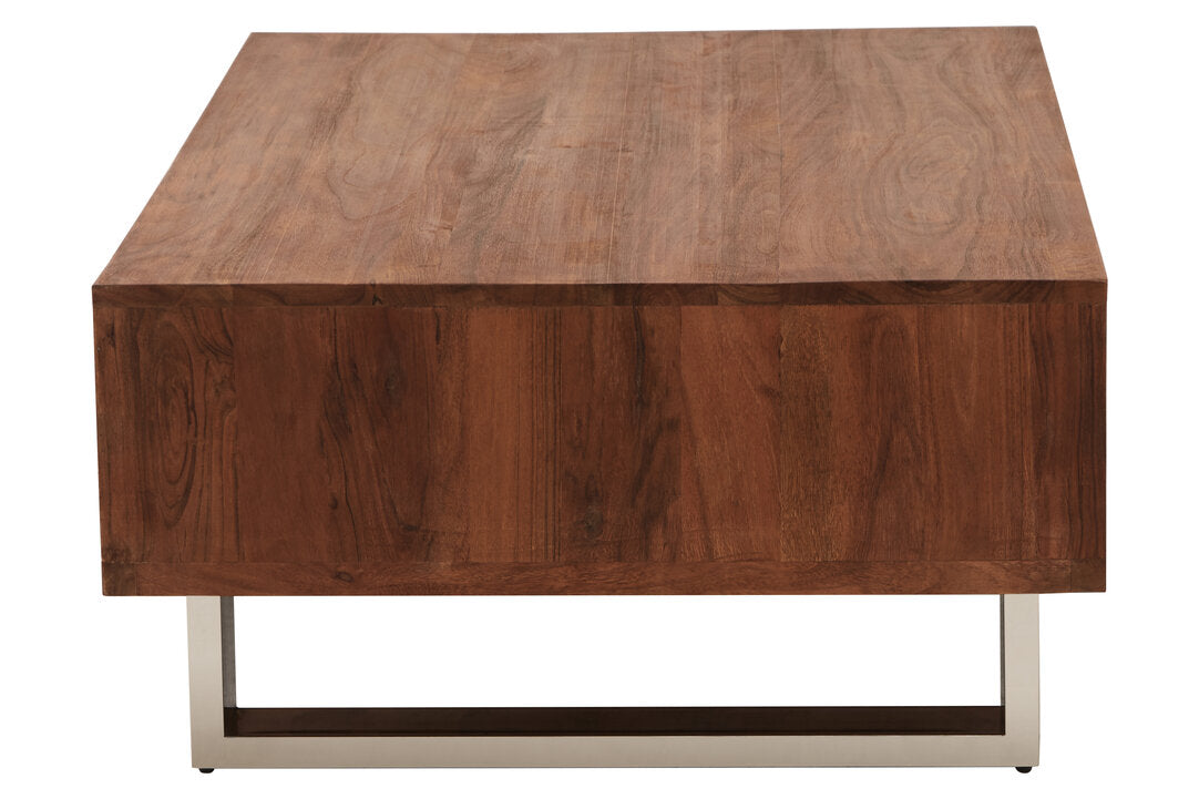 Oxford Acacia Wood Coffee Table with Drawer