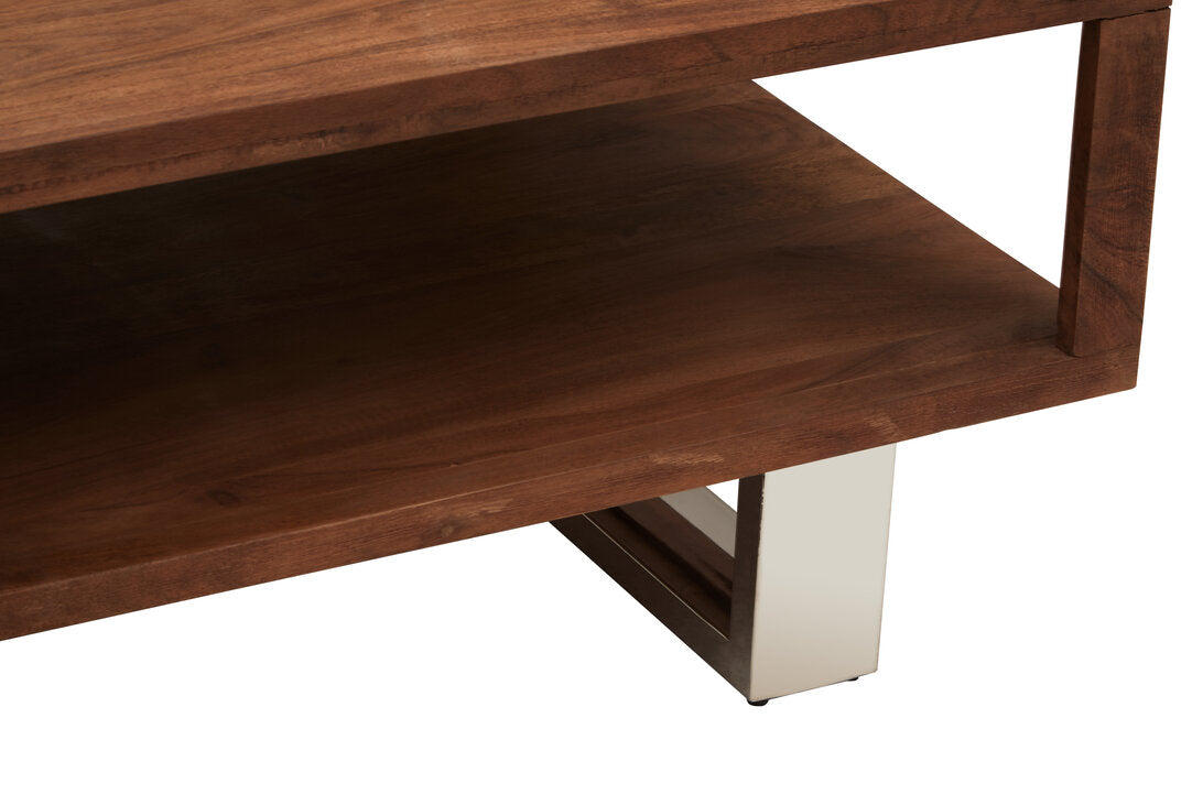 Oxford Acacia Wood Coffee Table with Drawer