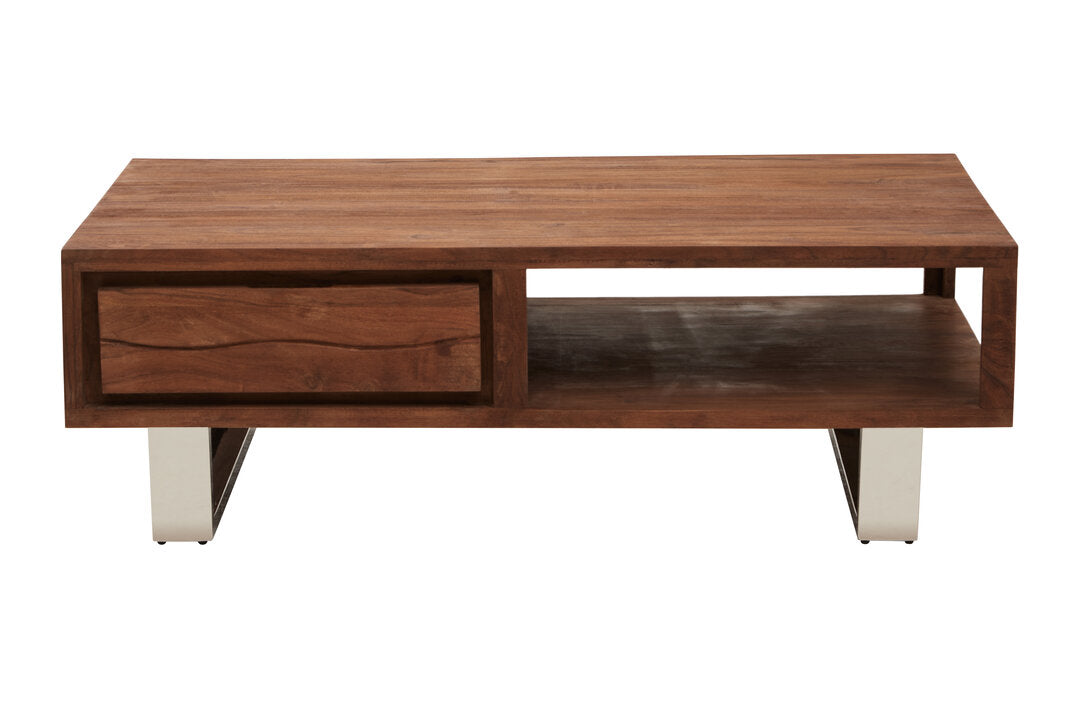 Oxford Acacia Wood Coffee Table with Drawer