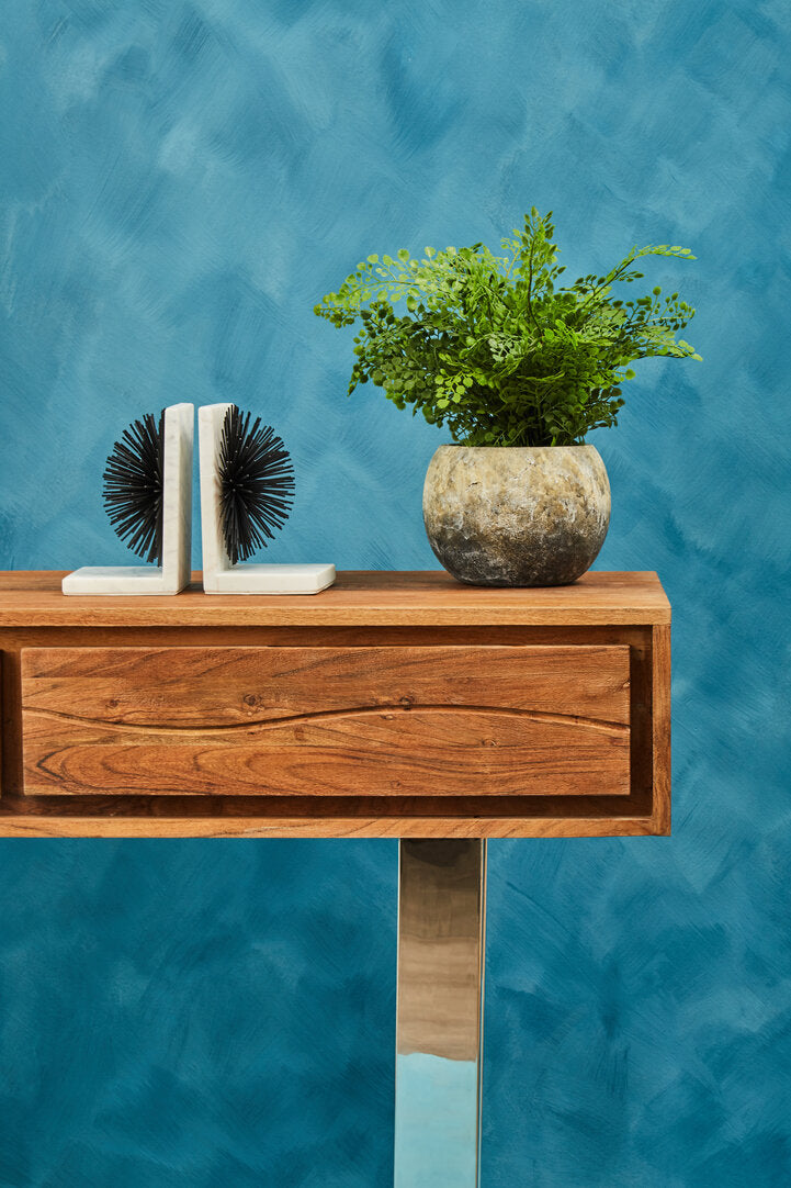Oxford Acacia Wood Two Drawer Console Table
