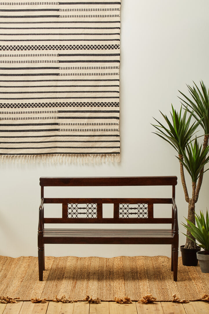 Brooklyn Dark Sheesham Wood Bench