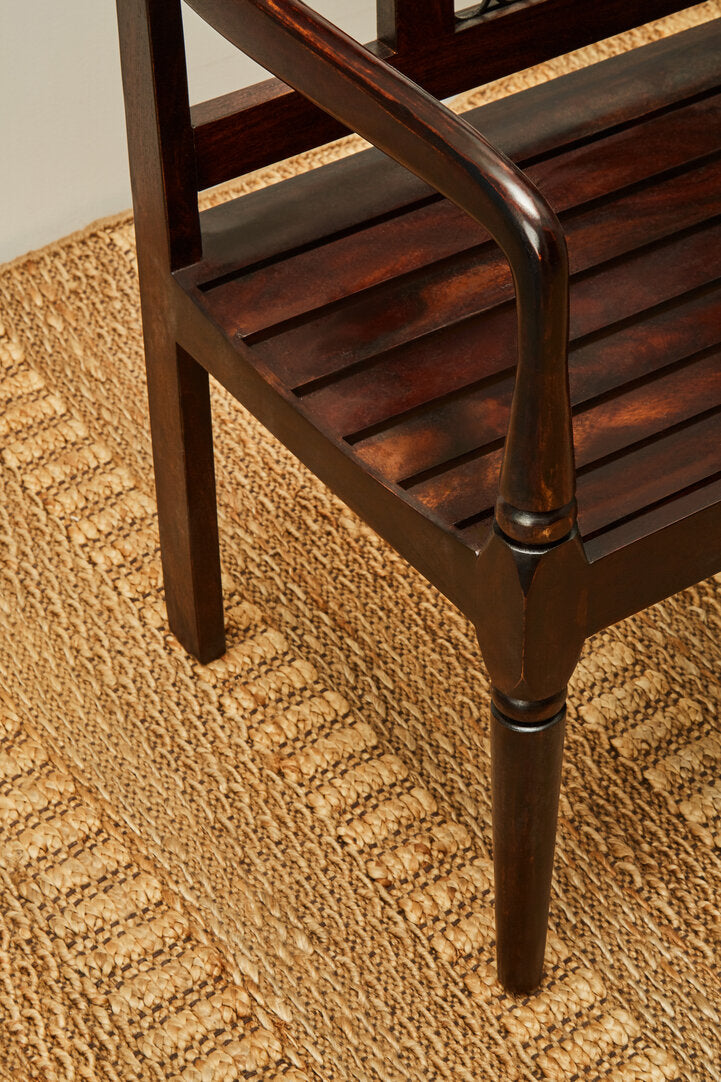 Brooklyn Dark Sheesham Wood Bench