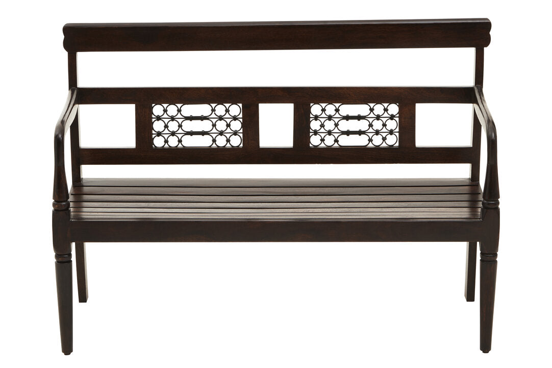 Brooklyn Dark Sheesham Wood Bench
