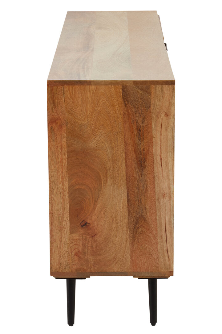 Cordoba Two Door and Three Drawer Mango Wood Sideboard