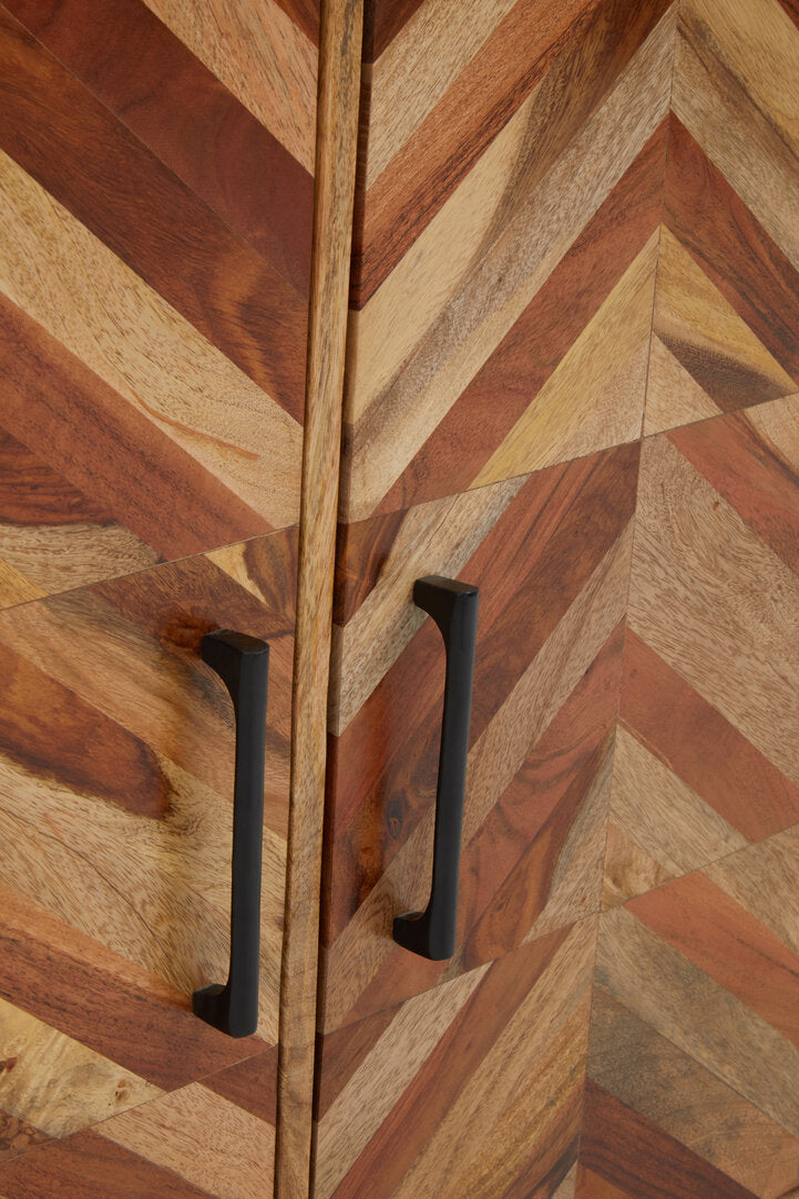 Cordoba Two Door and Three Drawer Mango Wood Sideboard