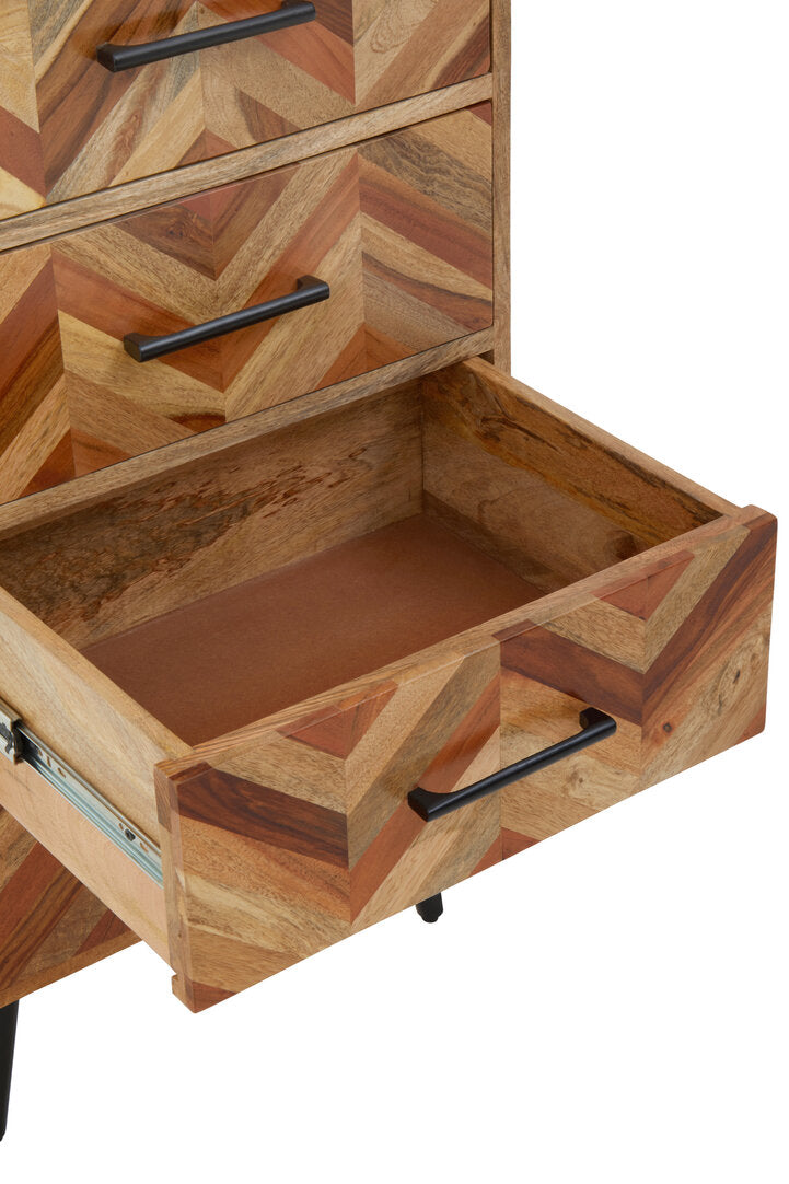 Cordoba Five Drawer Mango Wood Chest