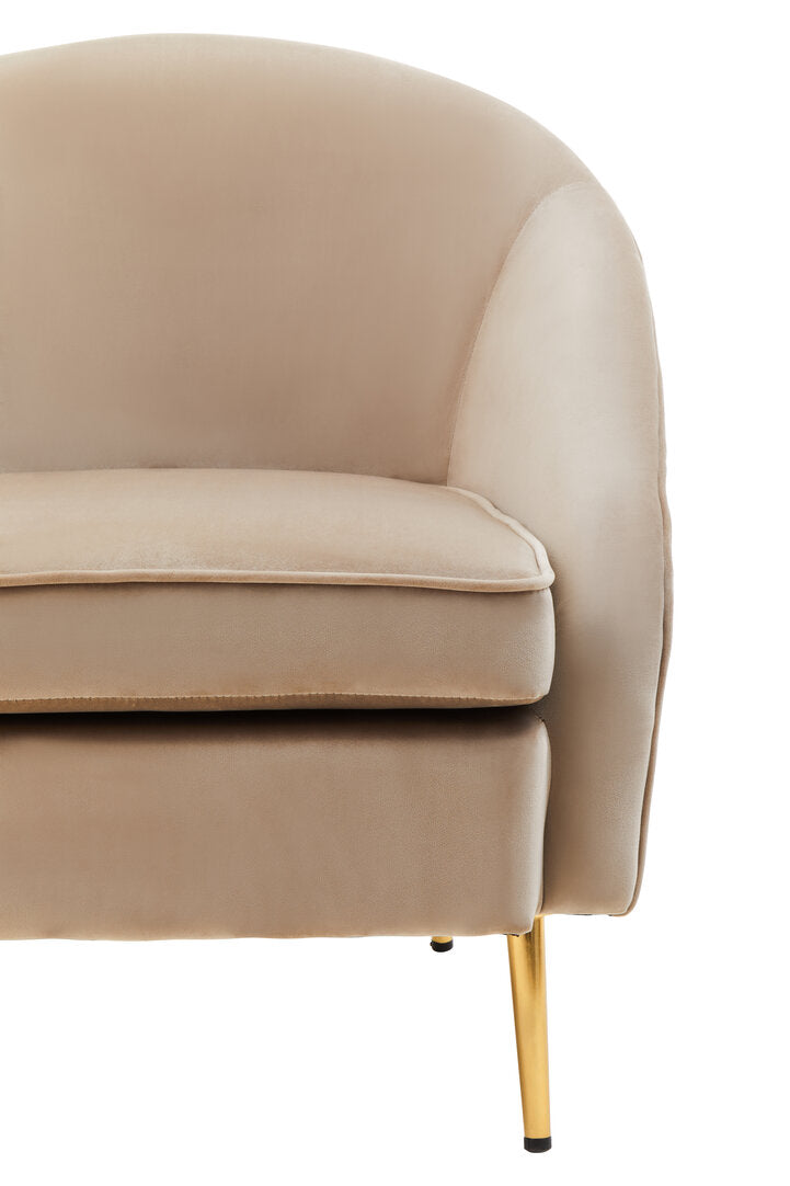Hudson Mink Velvet Armchair