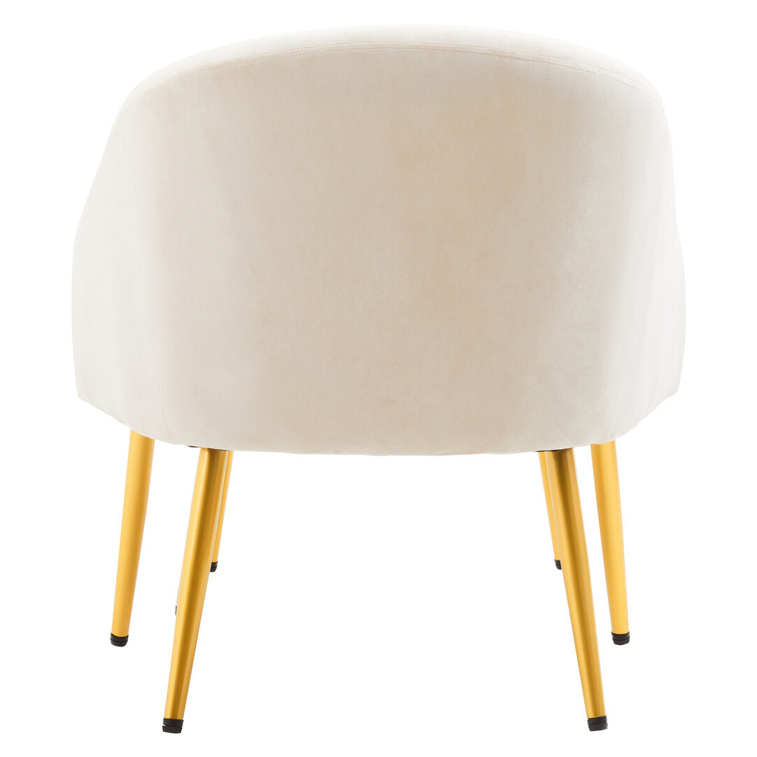 Hudson Beige Chair And Footstool