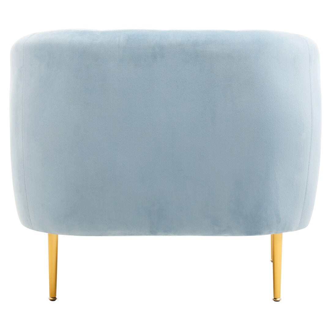 Hudson Blue Velvet Armchair