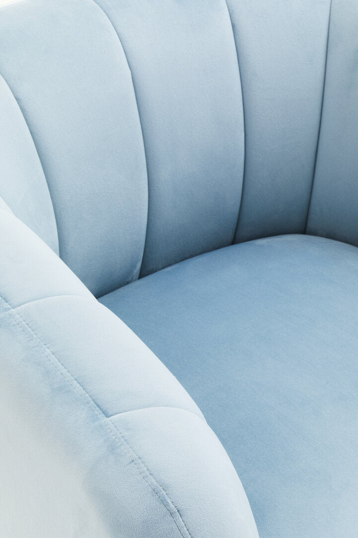 Hudson Blue Velvet Armchair