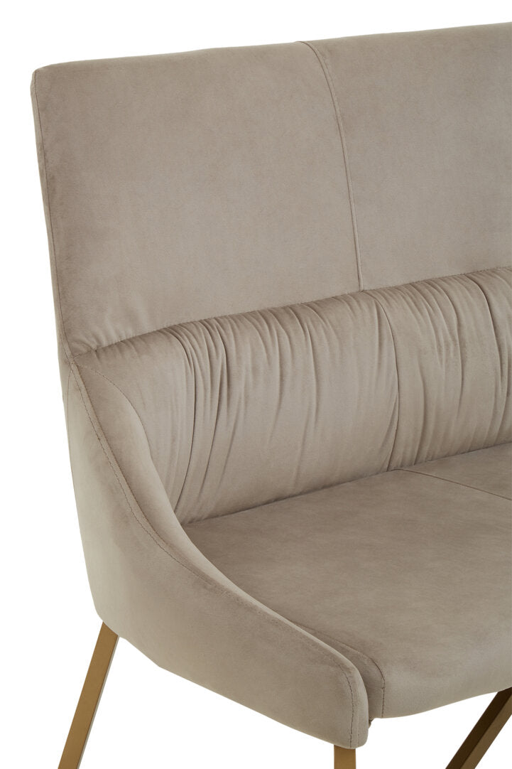 Carlton Mink Velvet Bench