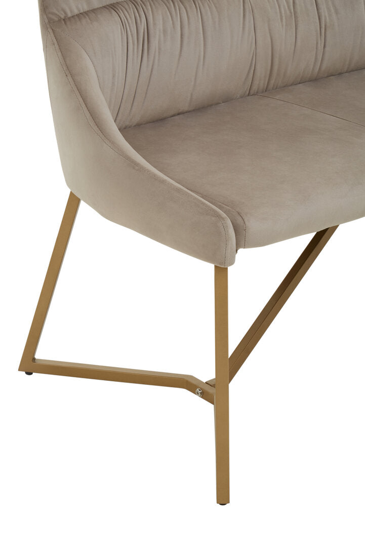 Carlton Mink Velvet Bench