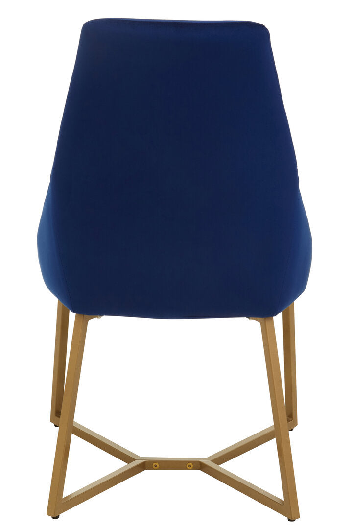 Carlton Midnight Velvet Dinner Chair