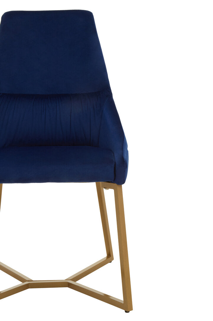Carlton Midnight Velvet Dinner Chair