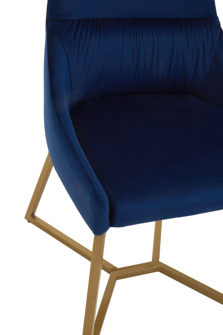Carlton Midnight Velvet Dinner Chair