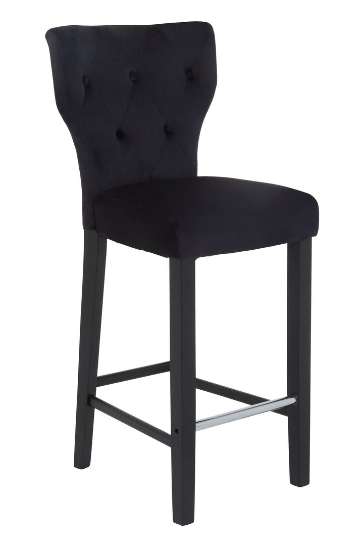 Loxley Black Bar Stool
