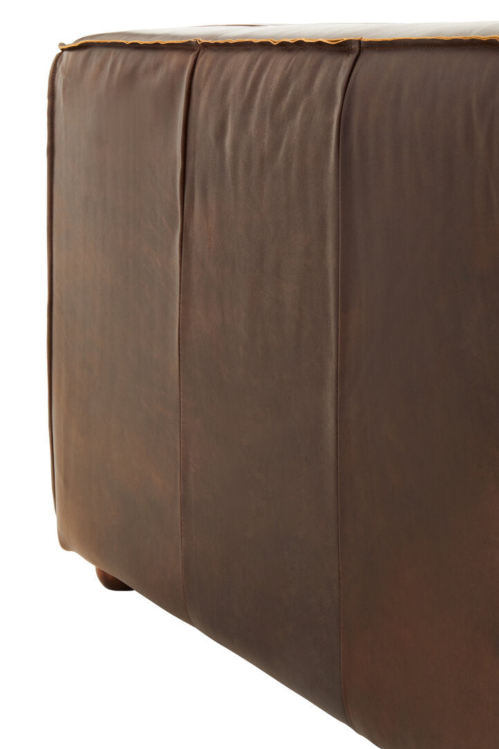 Bath Two Seater Mexico Brown Leather Sofa