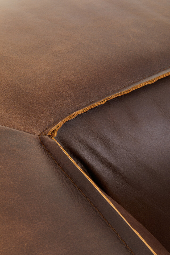 Bath Three Seater Mexico Brown Leather Sofa