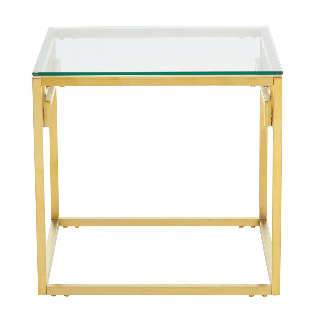 Aurora Gold Brushed Side Table