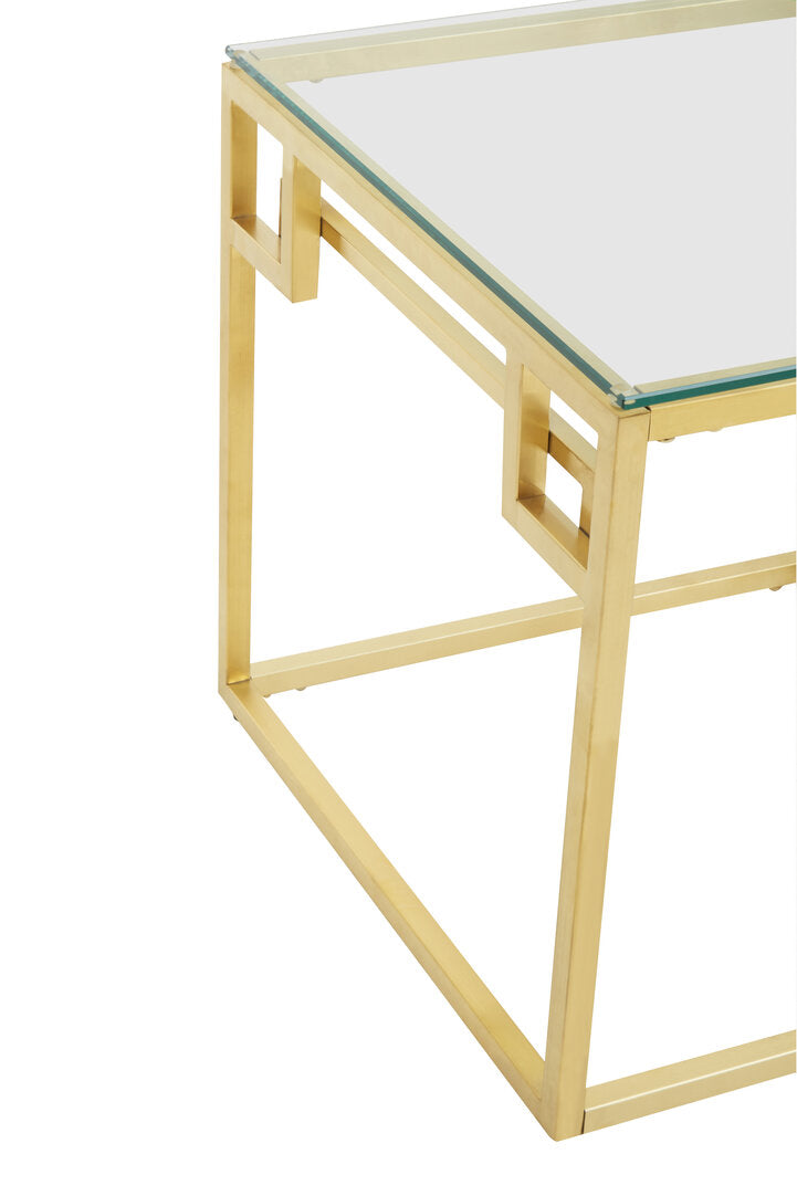 Aurora Gold Brushed Side Table