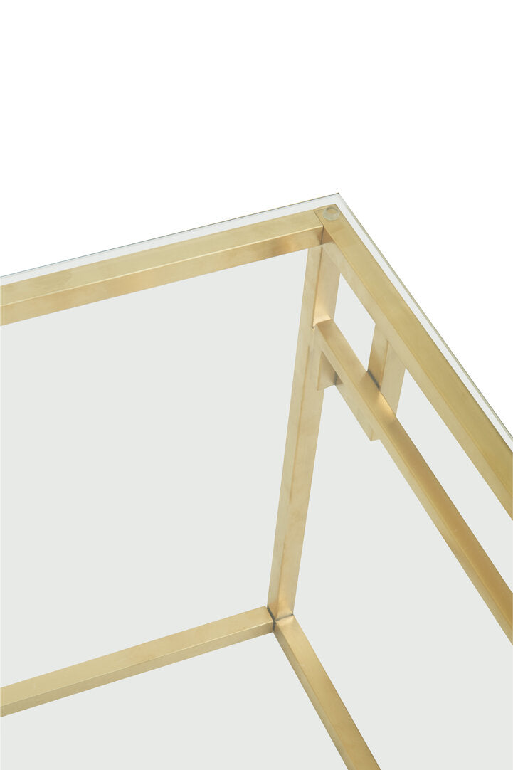 Aurora Gold Brushed Side Table