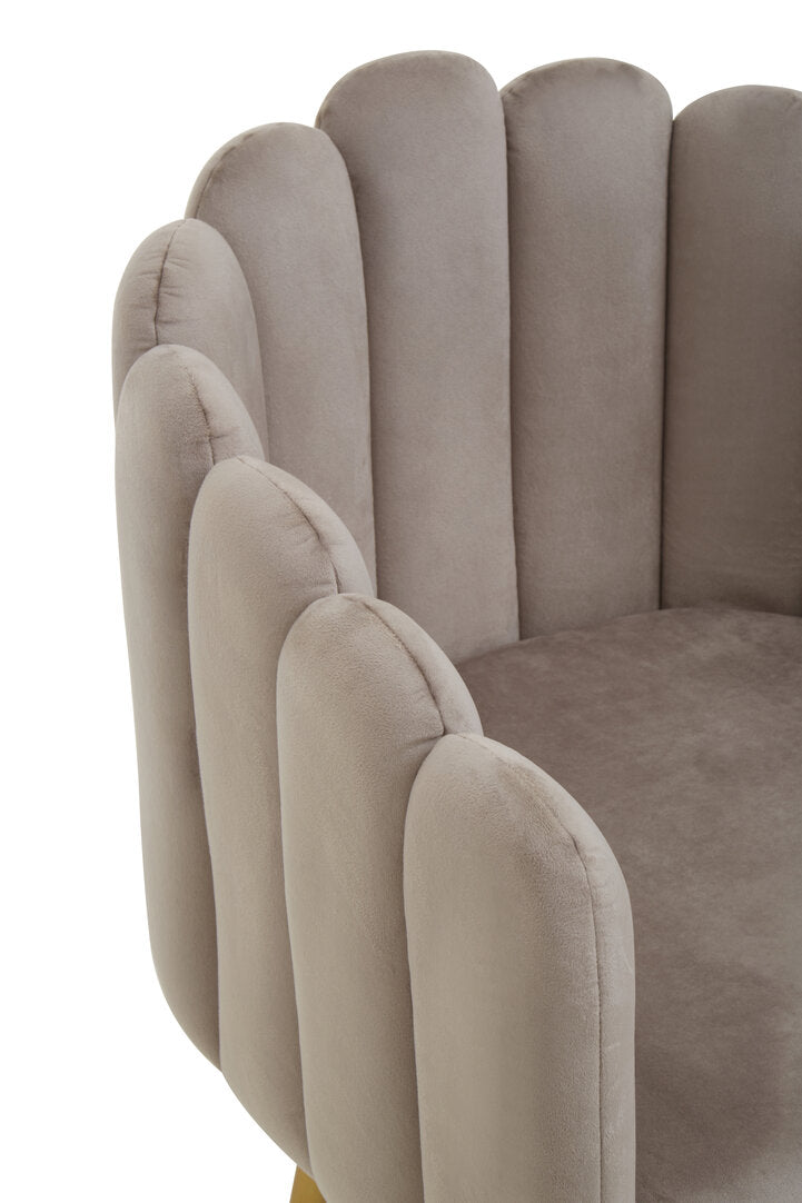 Norwich Mink Velvet Dining Chair