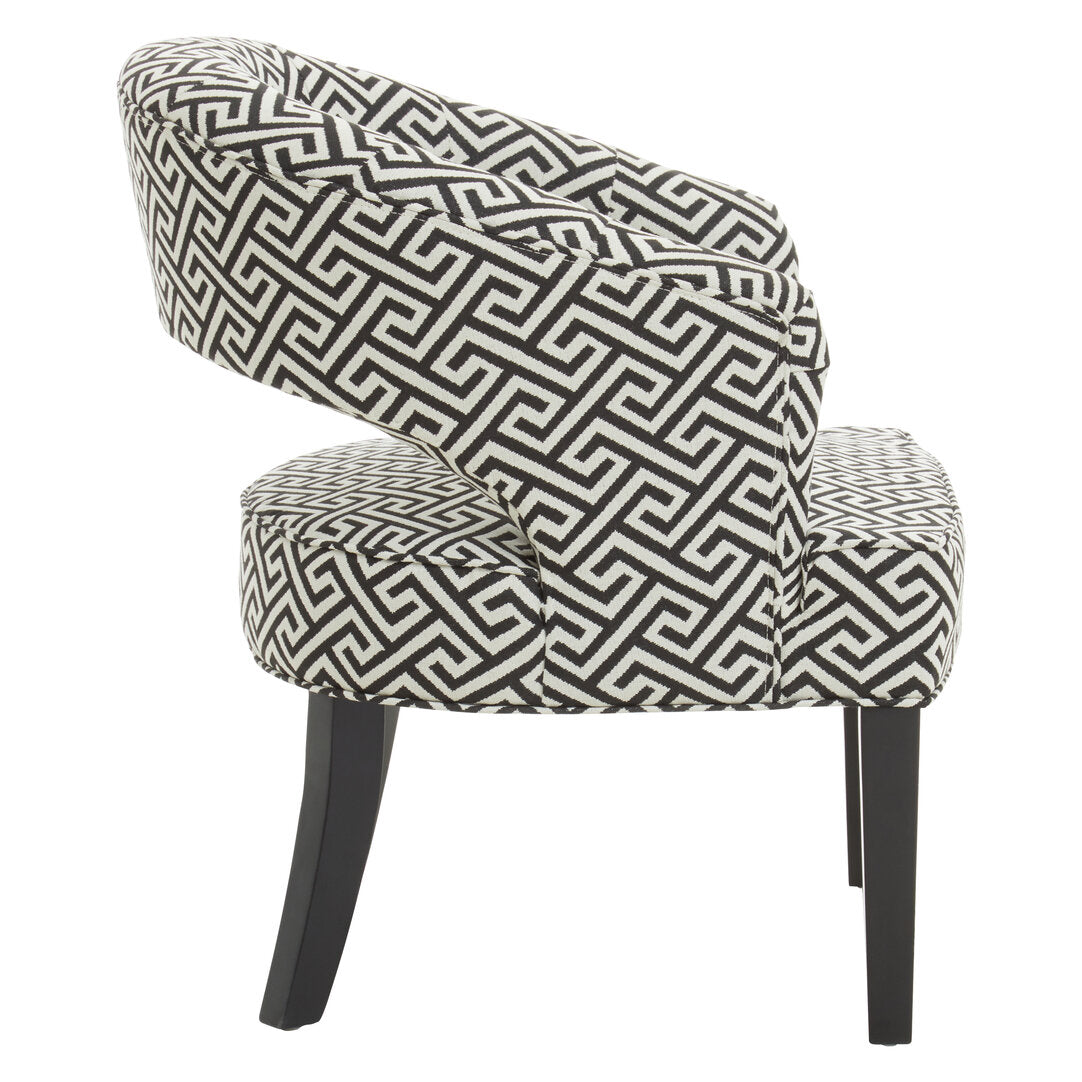 Sorrento Park Greek Key design Cutout Lounge Chair