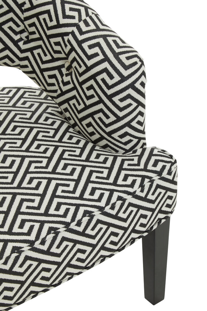 Sorrento Park Greek Key design Cutout Lounge Chair