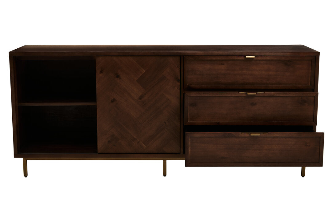 Como Acacia Wood Effect Sideboard