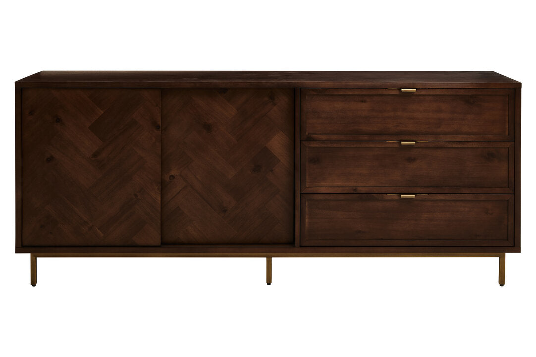 Como Acacia Wood Effect Sideboard