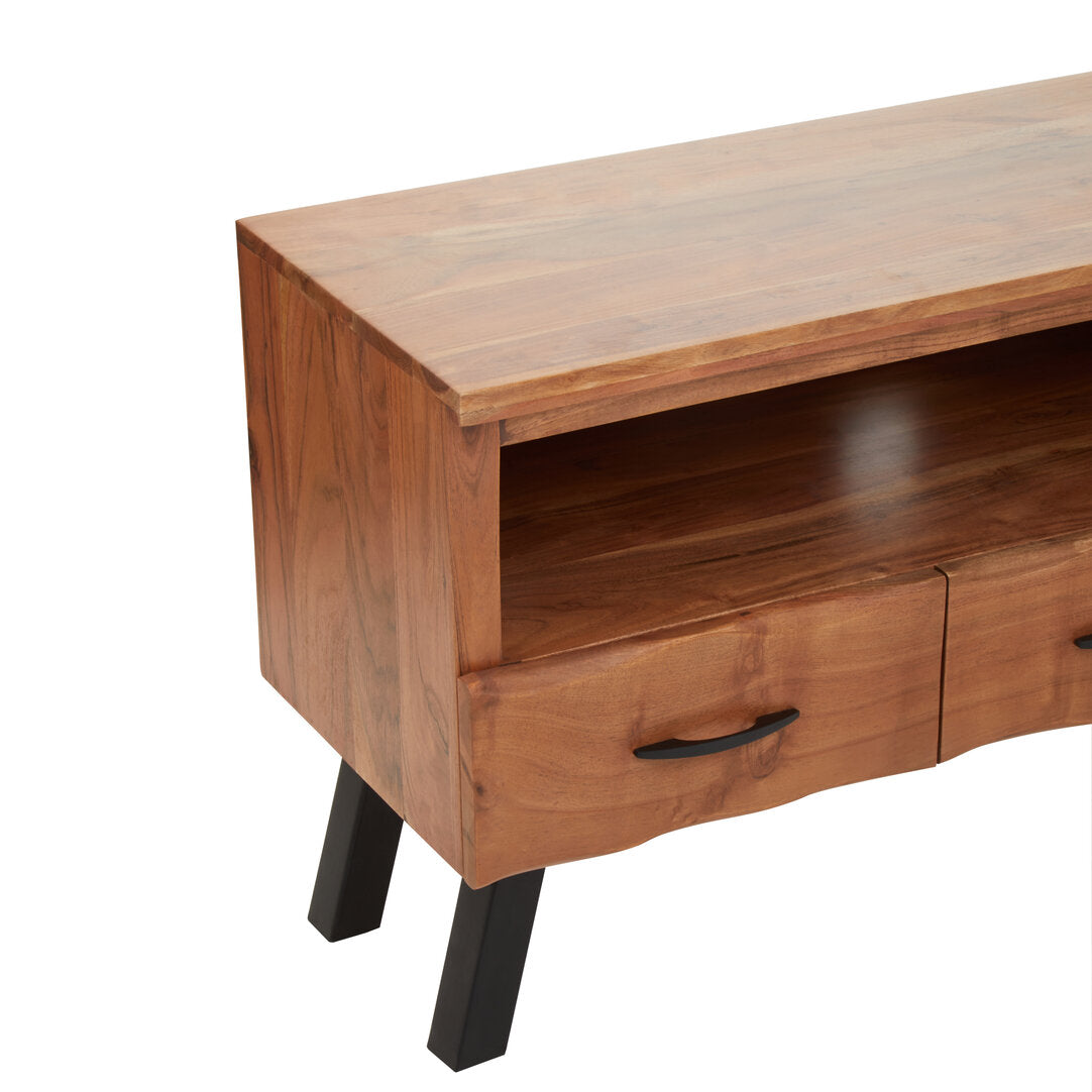 Florence Two Drawer Acacia Media Unit