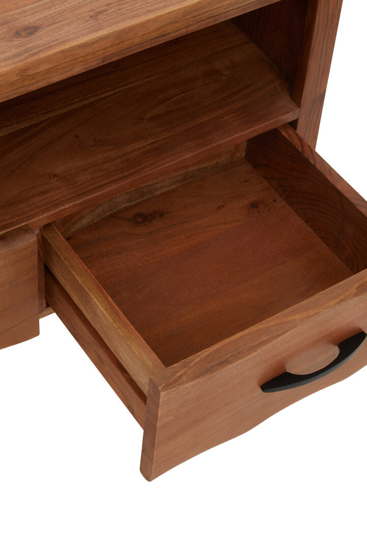 Florence Two Drawer Acacia Media Unit