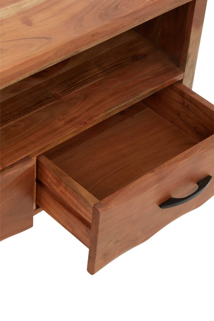 Florence Three Drawer Acacia Media Unit