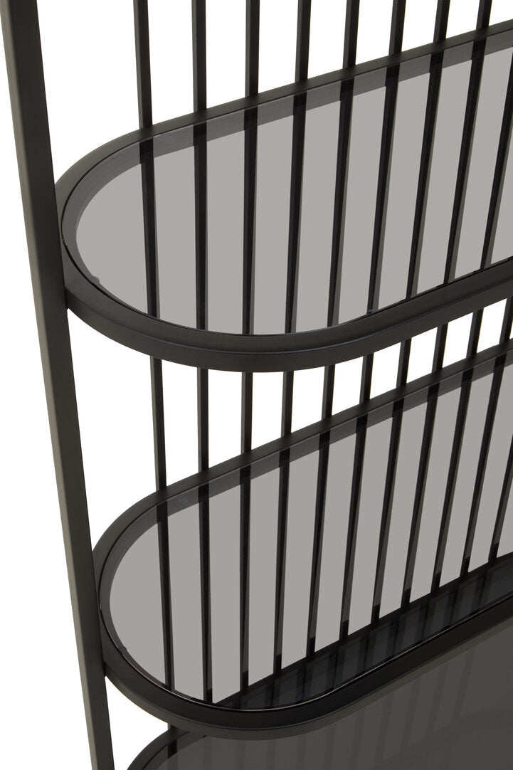 Valencia Five Tier Black Shelf Unit