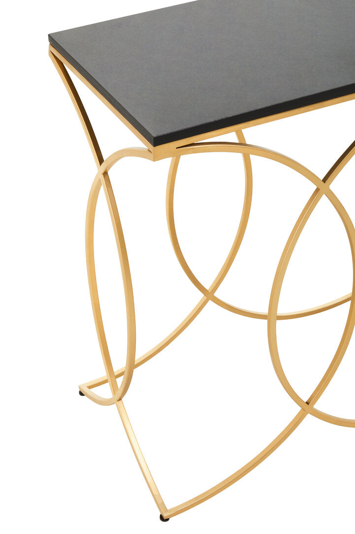 Granada Black and Gold Console Table