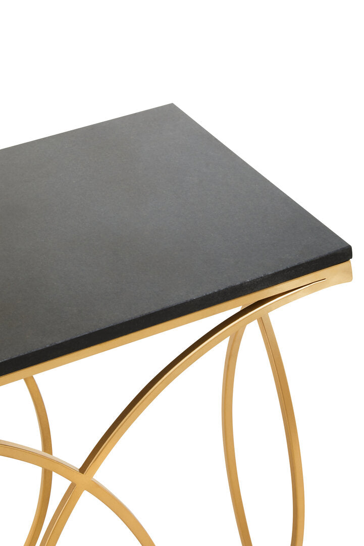Granada Black and Gold Console Table
