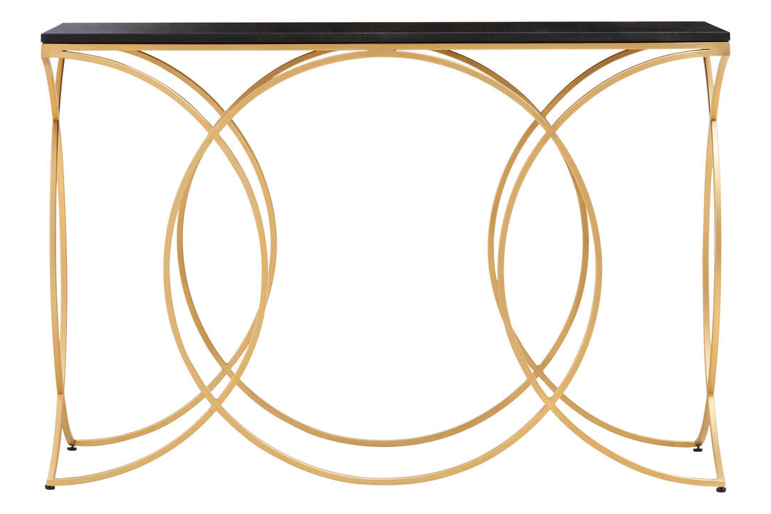 Granada Black and Gold Console Table